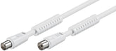 Coaxial Καλώδιο RF 5m Λευκός Φερρίτης